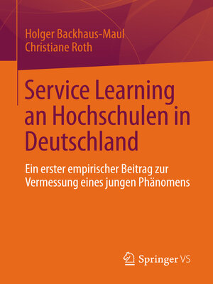 cover image of Service Learning an Hochschulen in Deutschland